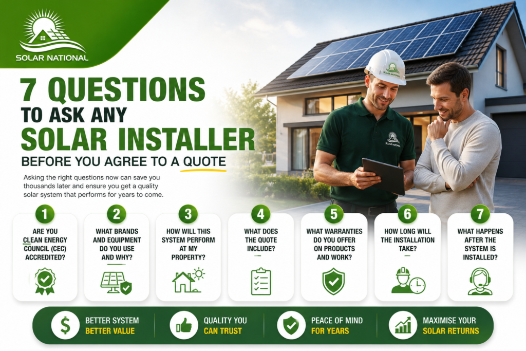 7 questions to ask any solar installer before you agree to a quote